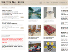 Tablet Screenshot of gardnergalleries.com